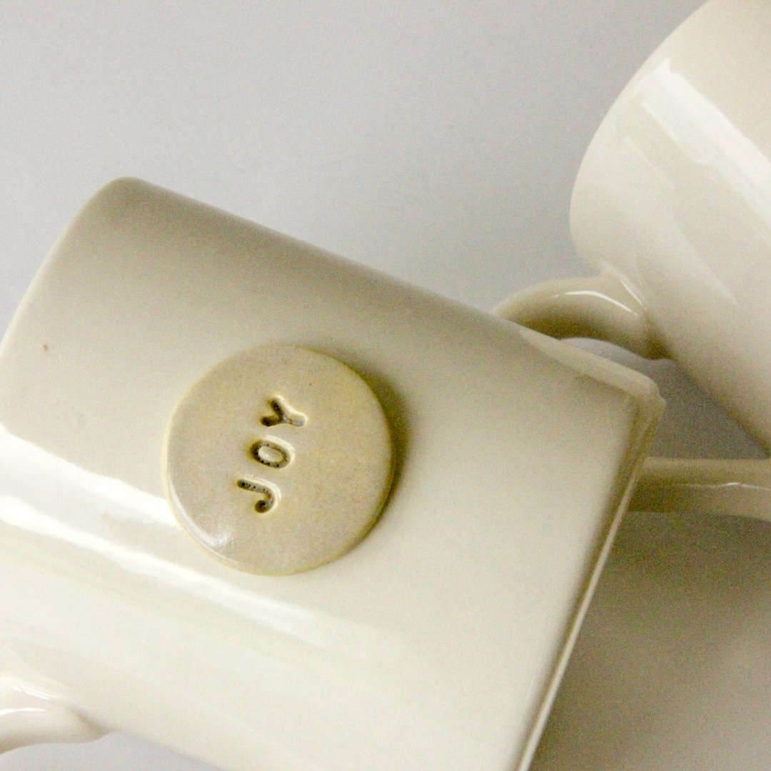 Stoneware Hope and Joy Mugs - Made in the USA