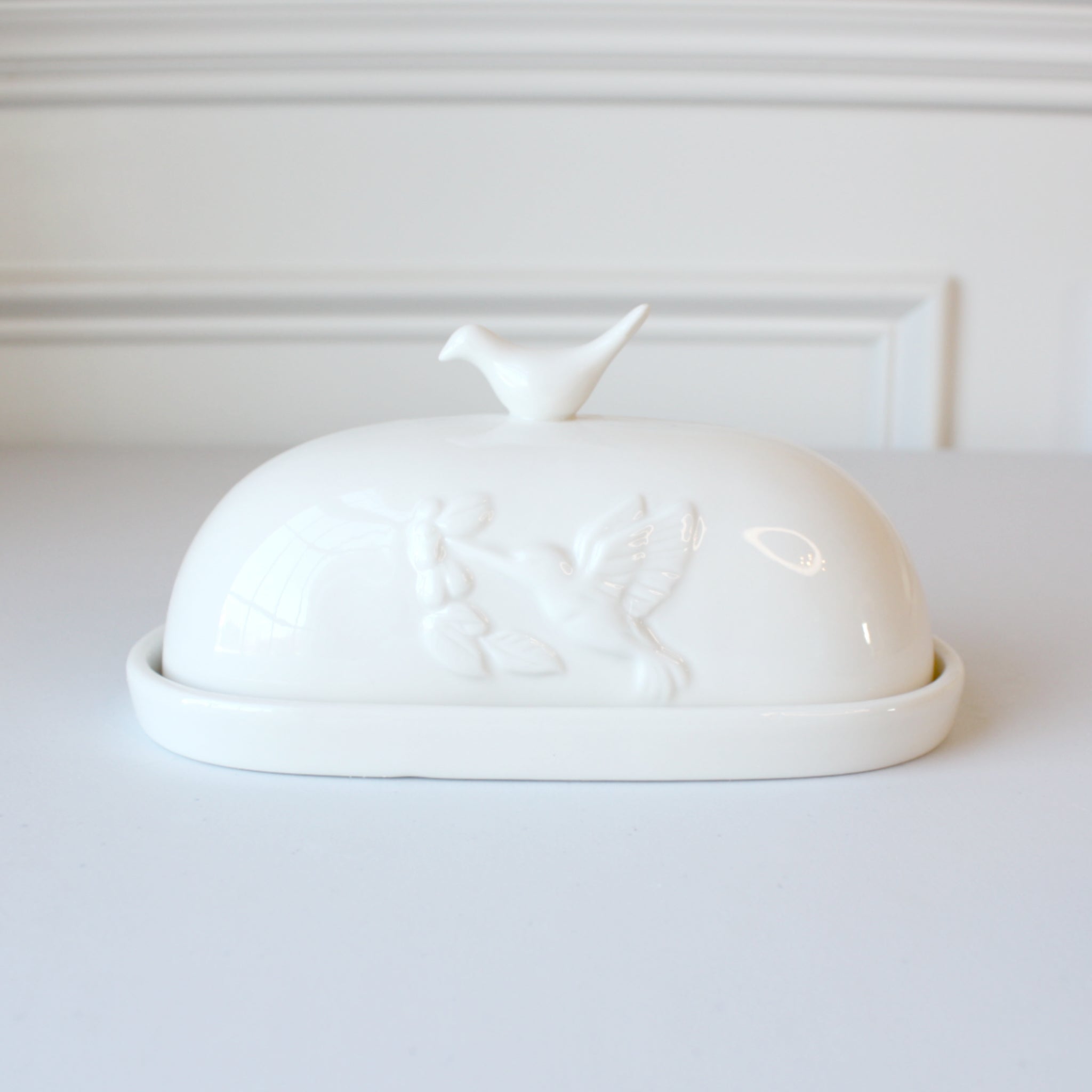 White deals butter dish