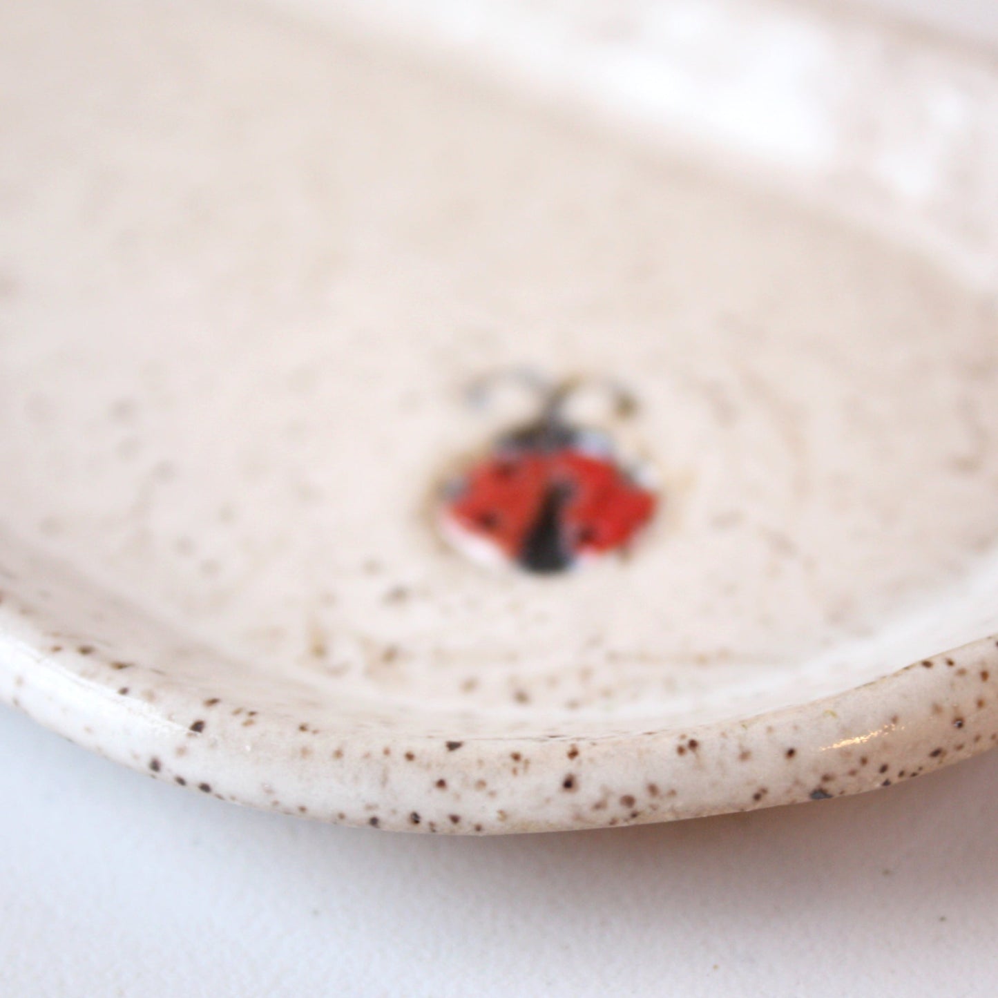 Ladybug Ceramic Platter - Made in the USA