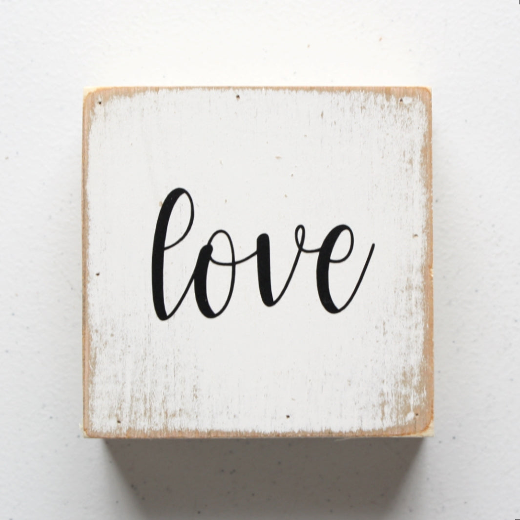 Love Distressed Sign - Made in the USA