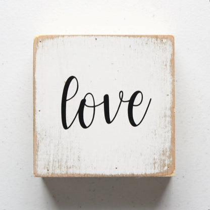 Love Distressed Sign - Made in the USA
