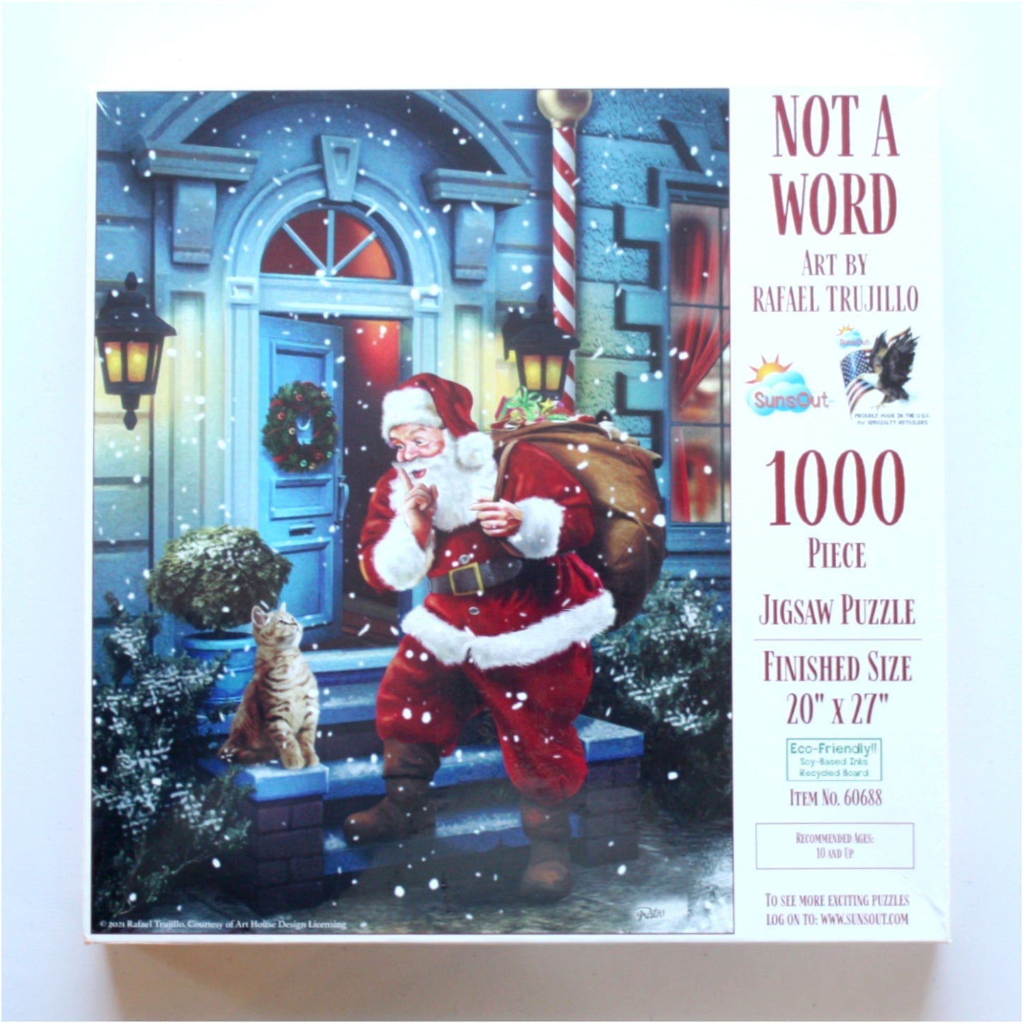 Not a Word Santa Puzzle - Made in the USA