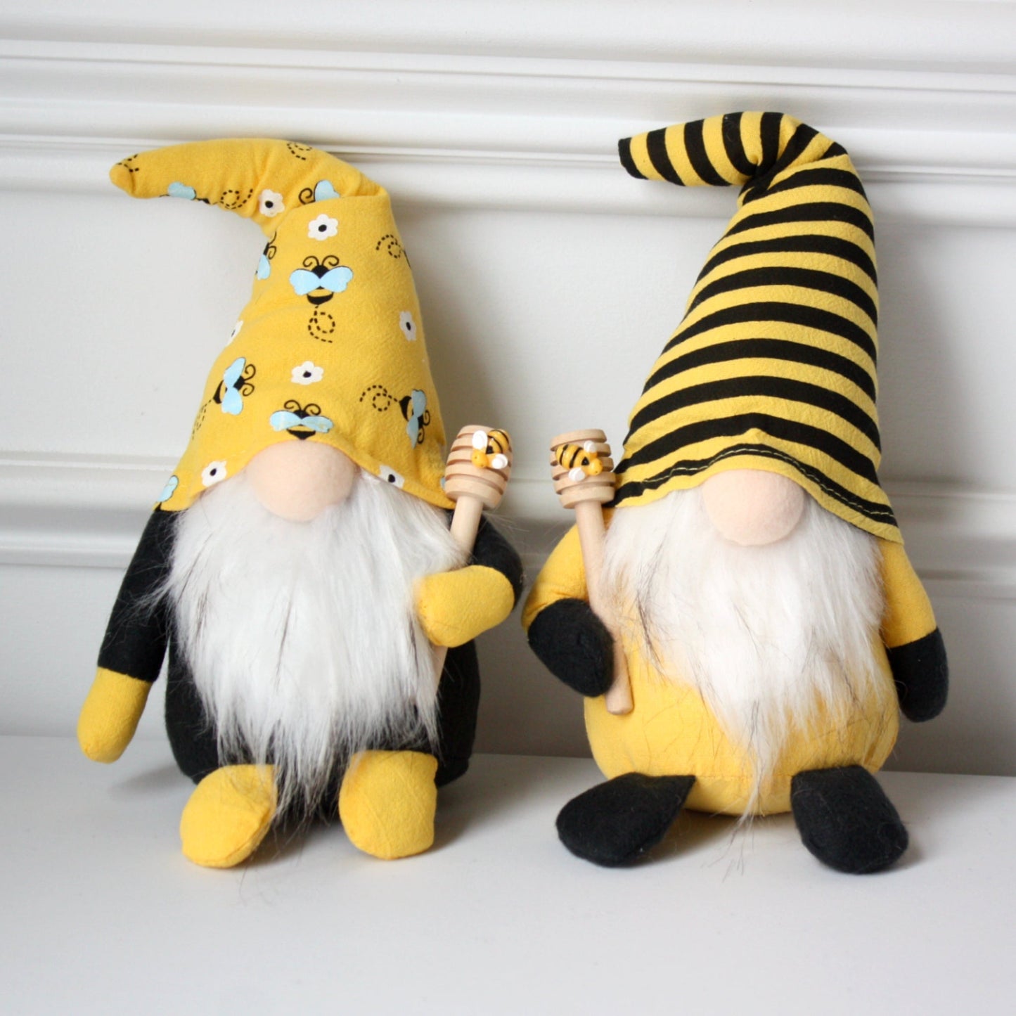 Pair of Handmade Bee Gnome Brothers - Made in the USA