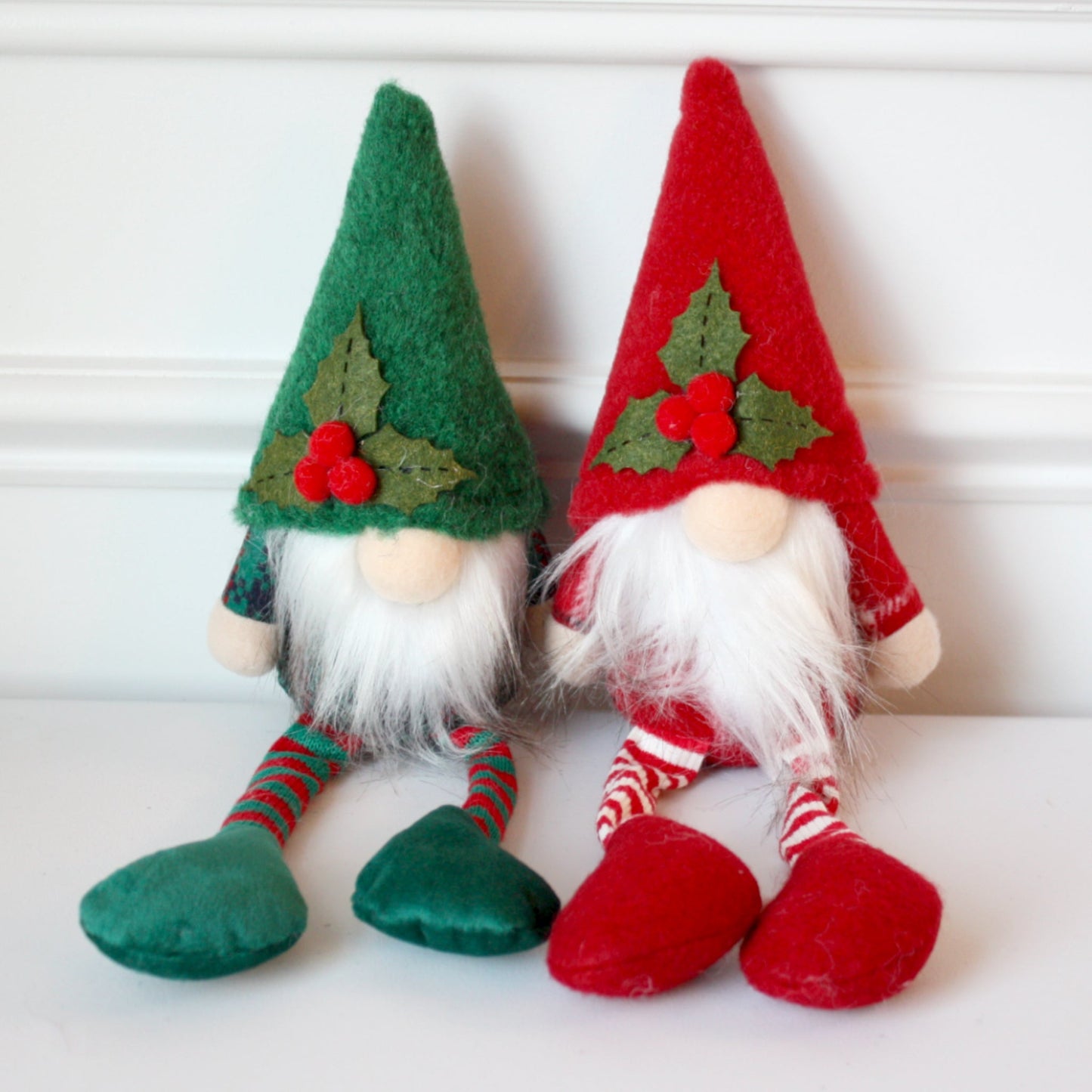 Pair of Handmade Christmas Gnome Brothers - Made in the USA