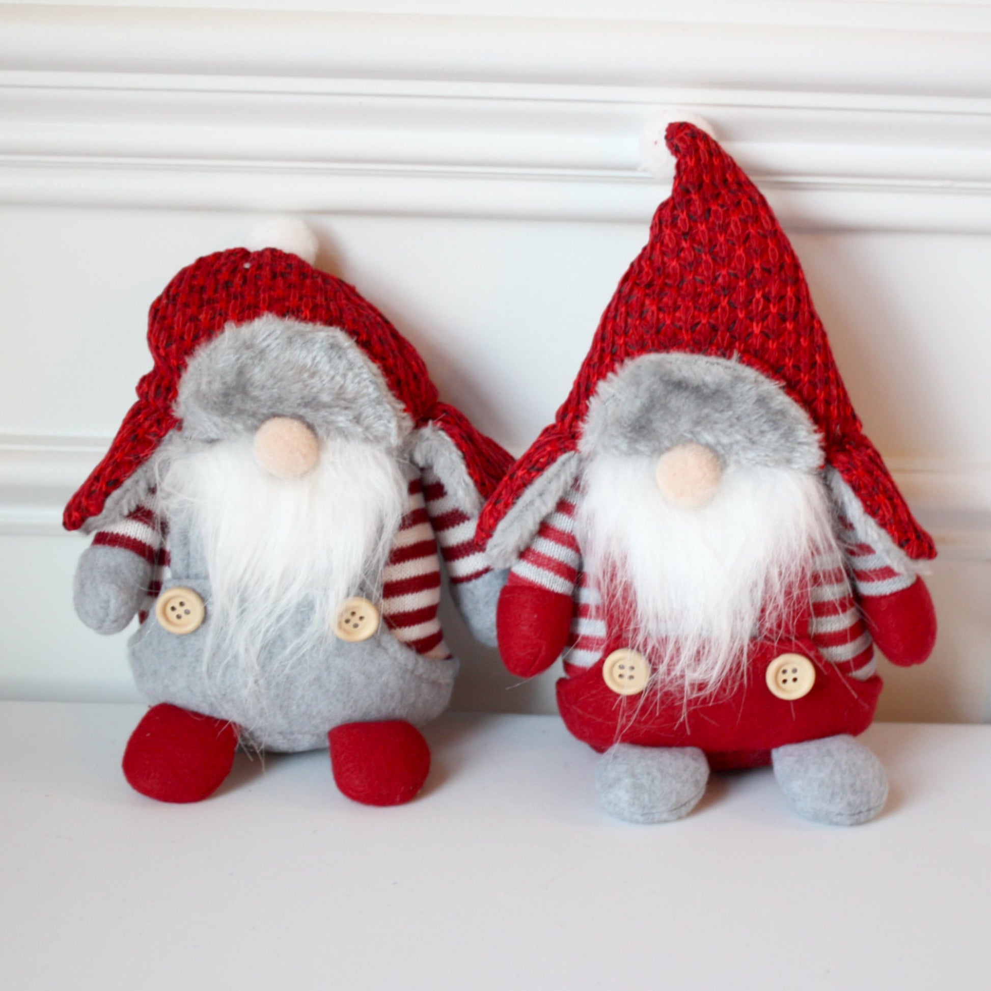 Pair of Handmade Winter Gnome Brothers - Made in the USA