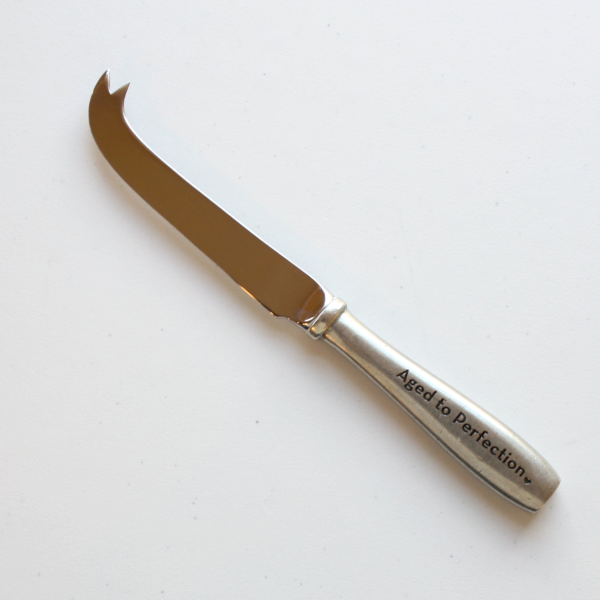 Pewter "Aged to Perfection" Cheese Knife - Made in the USA