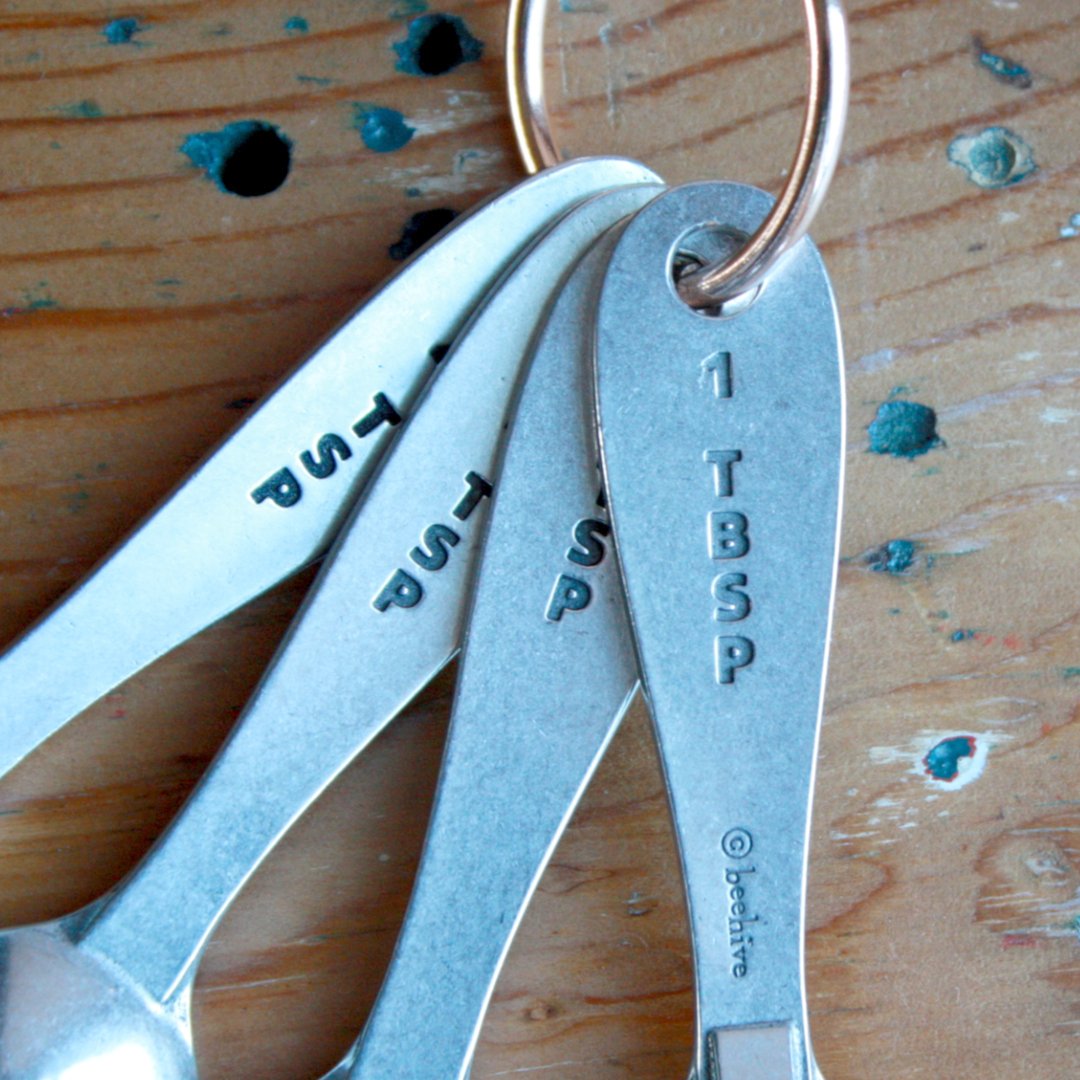 Pewter Measuring Spoons - Made in the USA