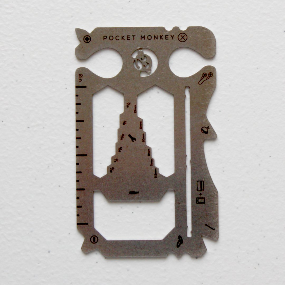 PocketMonkey X - Credit Card Multi Tool - Made in the USA