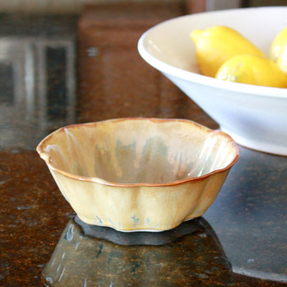 Stoneware Small Rippled Bowl - Made in the USA