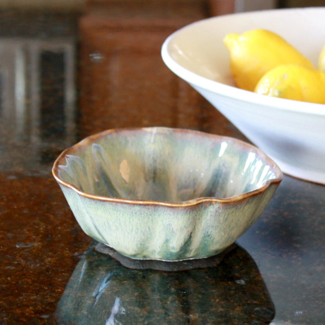 Stoneware Small Rippled Bowl - Made in the USA