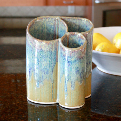 Stoneware Large Utensil Holder - Made in the USA