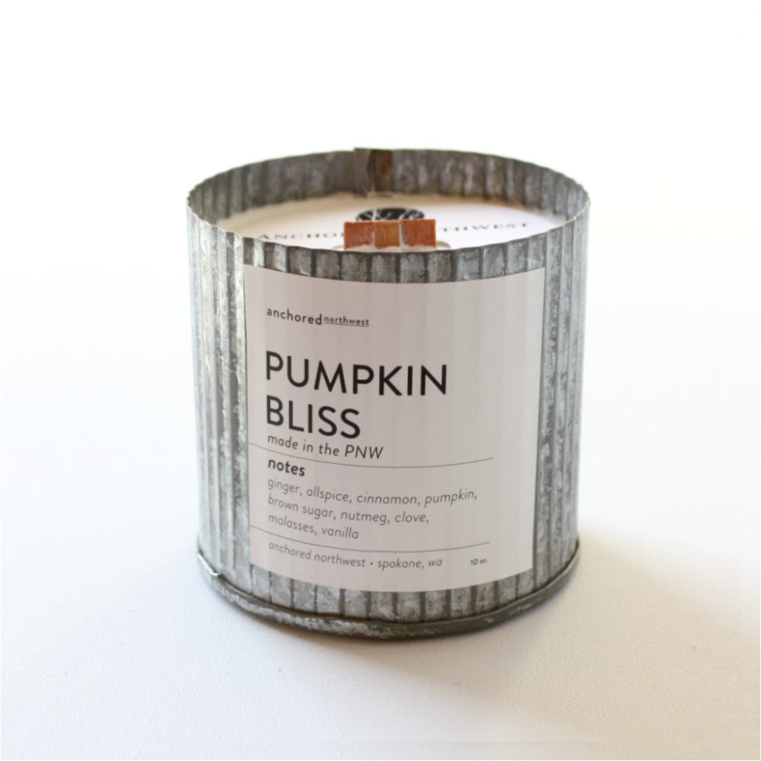Pumpkin Bliss Fall Wood Wick Soy Candle