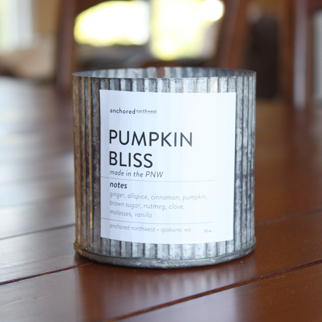 Wood Wick Soy Candle - Pumpkin Bliss - Made in the USA