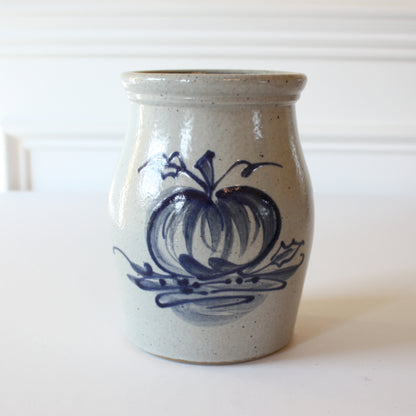 Pumpkin Hand Painted Pottery Utensil Holder - Made in the USA