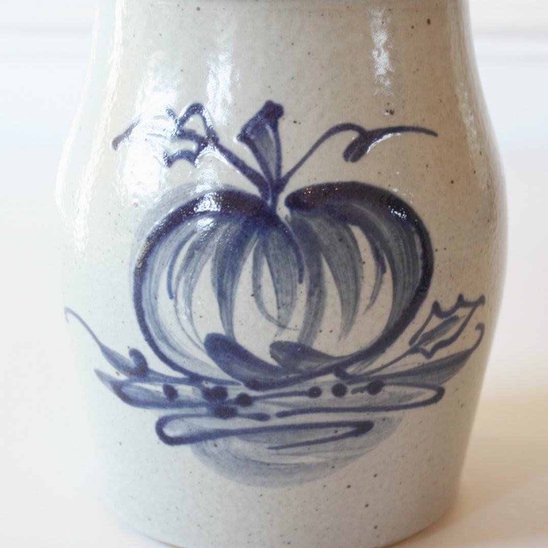 Pumpkin Hand Painted Pottery Utensil Holder - Made in the USA