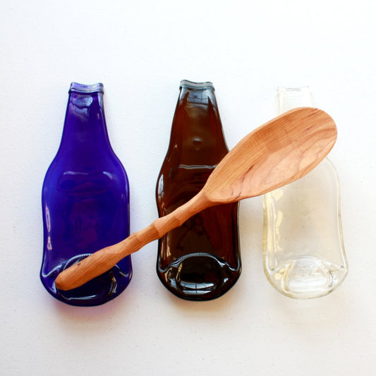 Upcycled Beer Bottle Spoon Rest - Made in the USA