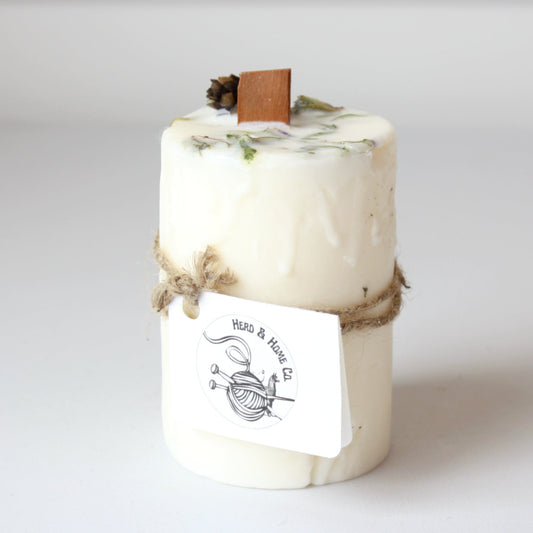 Zero Waste Herbal Soy Candle - Made in the USA