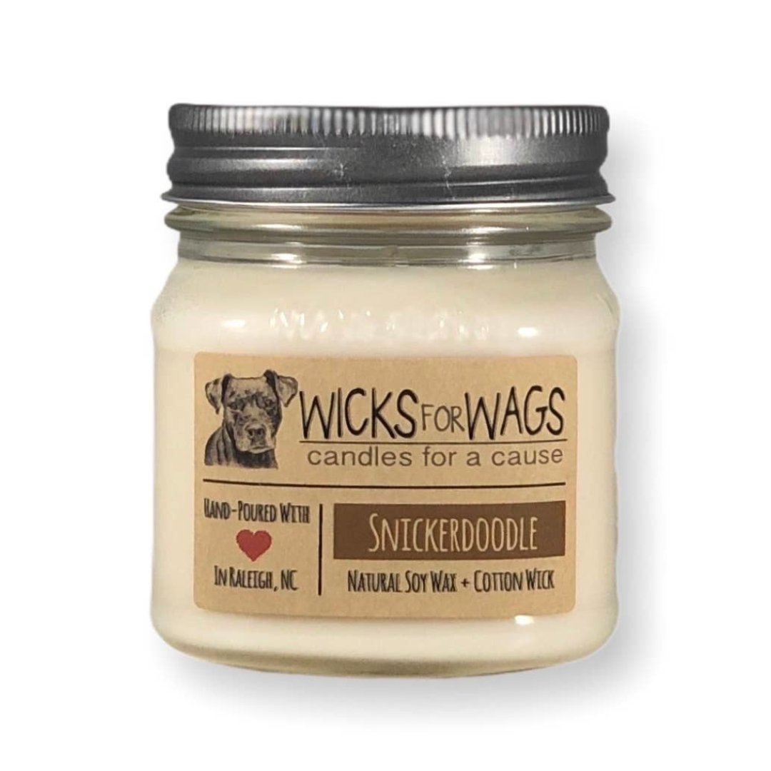 Wicks for Wags Soy Candle - Snickerdoodle - Made in the USA