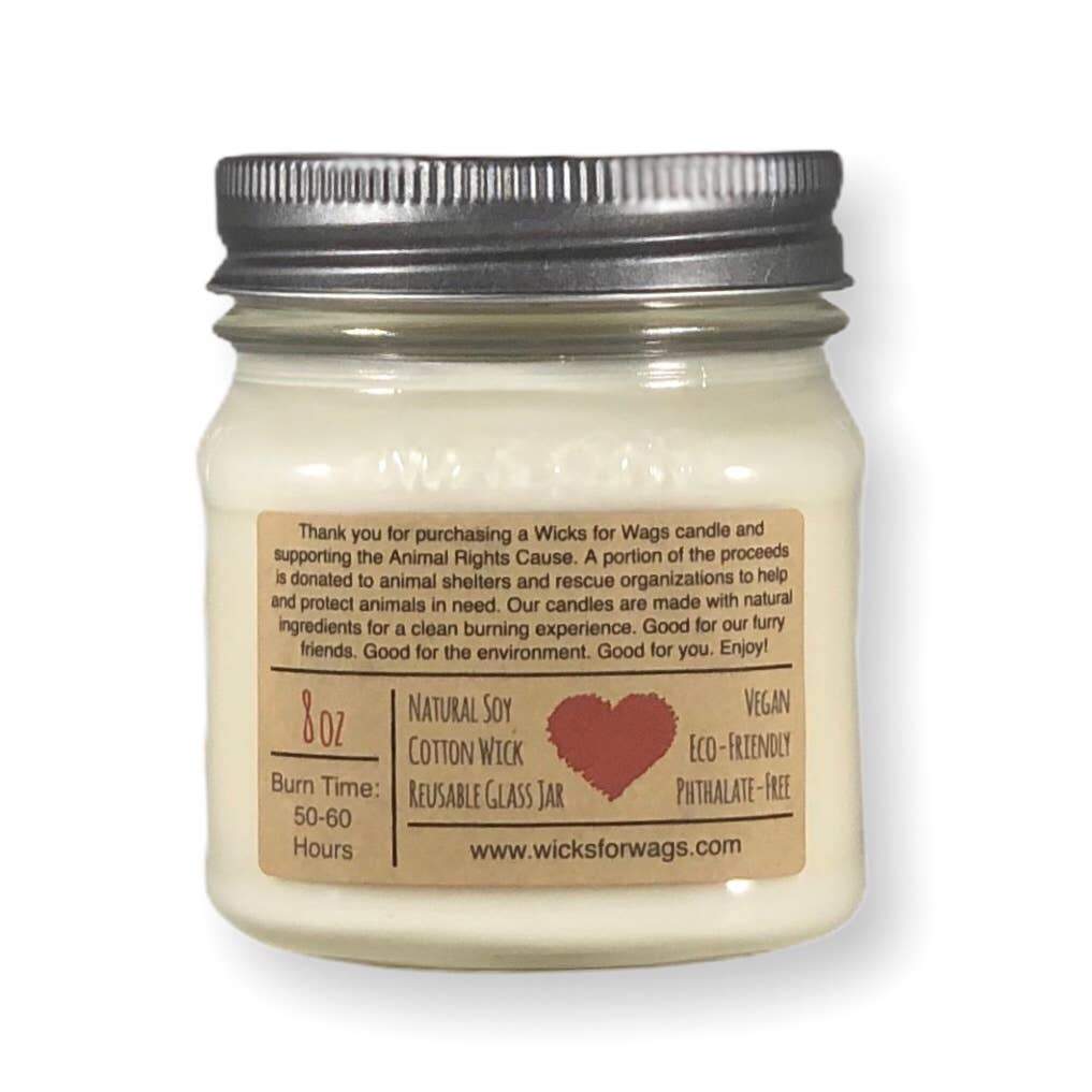 Wicks for Wags Soy Candle - Dreaming by the Fire - Made in the USA