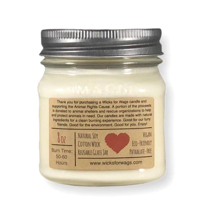 Wicks for Wags Soy Candle - Snickerdoodle - Made in the USA