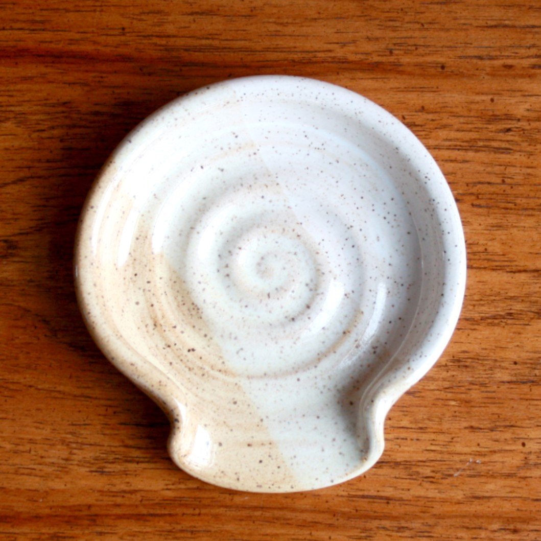 Pottery Spoon Rest - Made in the USA