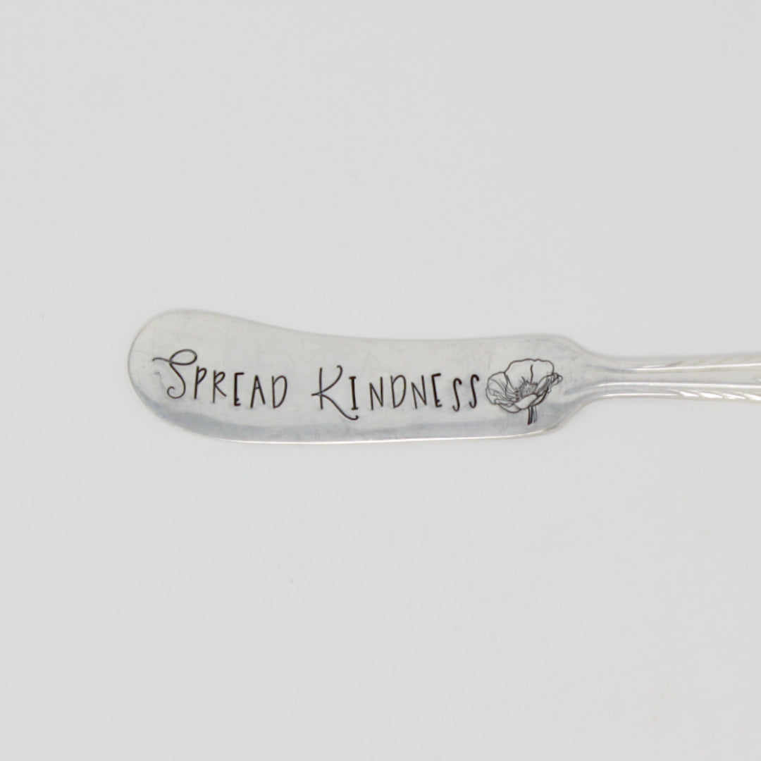 Vintage Hand Stamped Spreader Knives - Made in the USA
