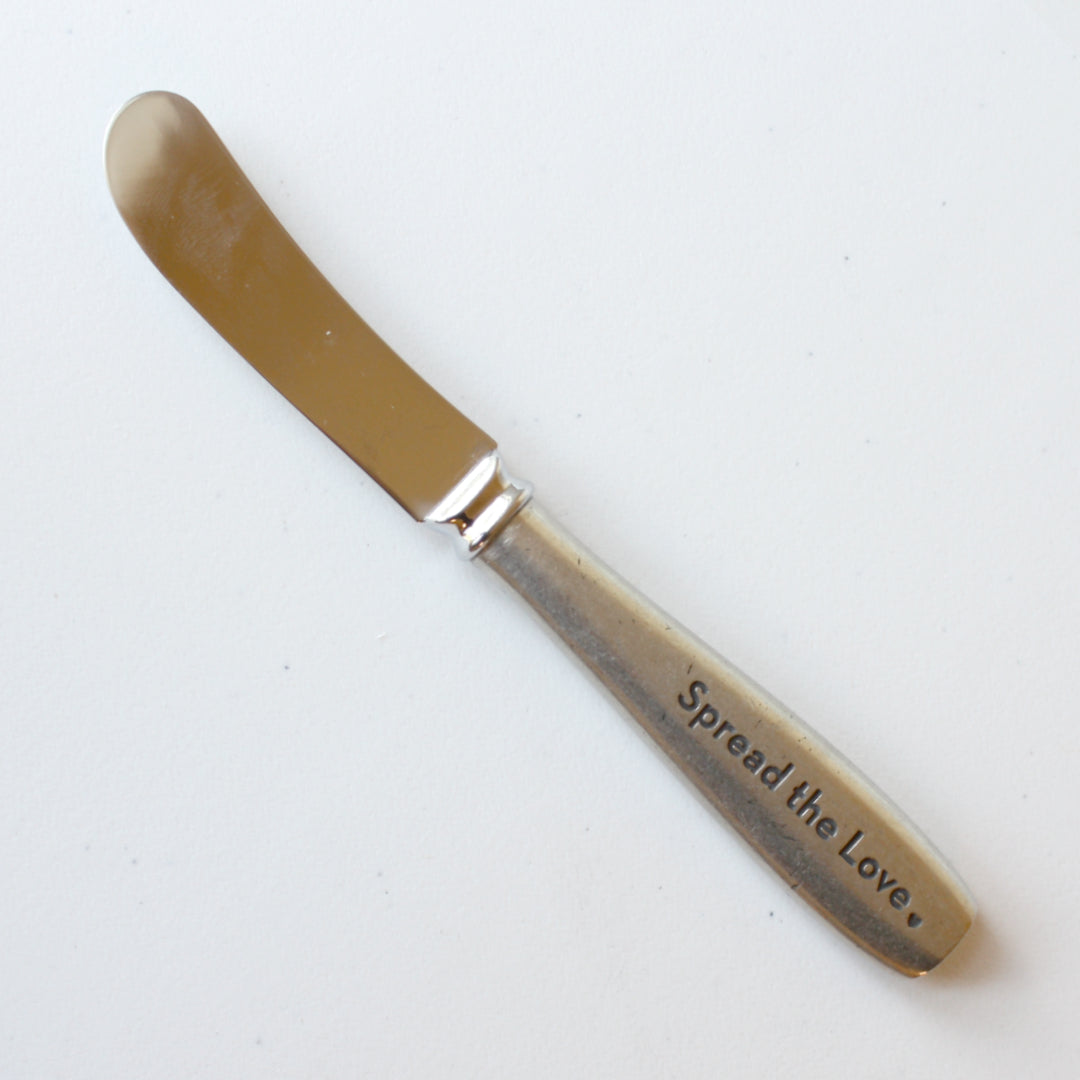 Pewter "Spread the Love" Cheese Spreader - Made in the USA