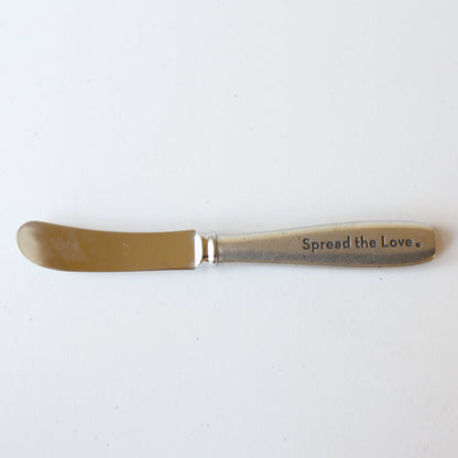 Pewter "Spread the Love" Cheese Spreader - Made in the USA