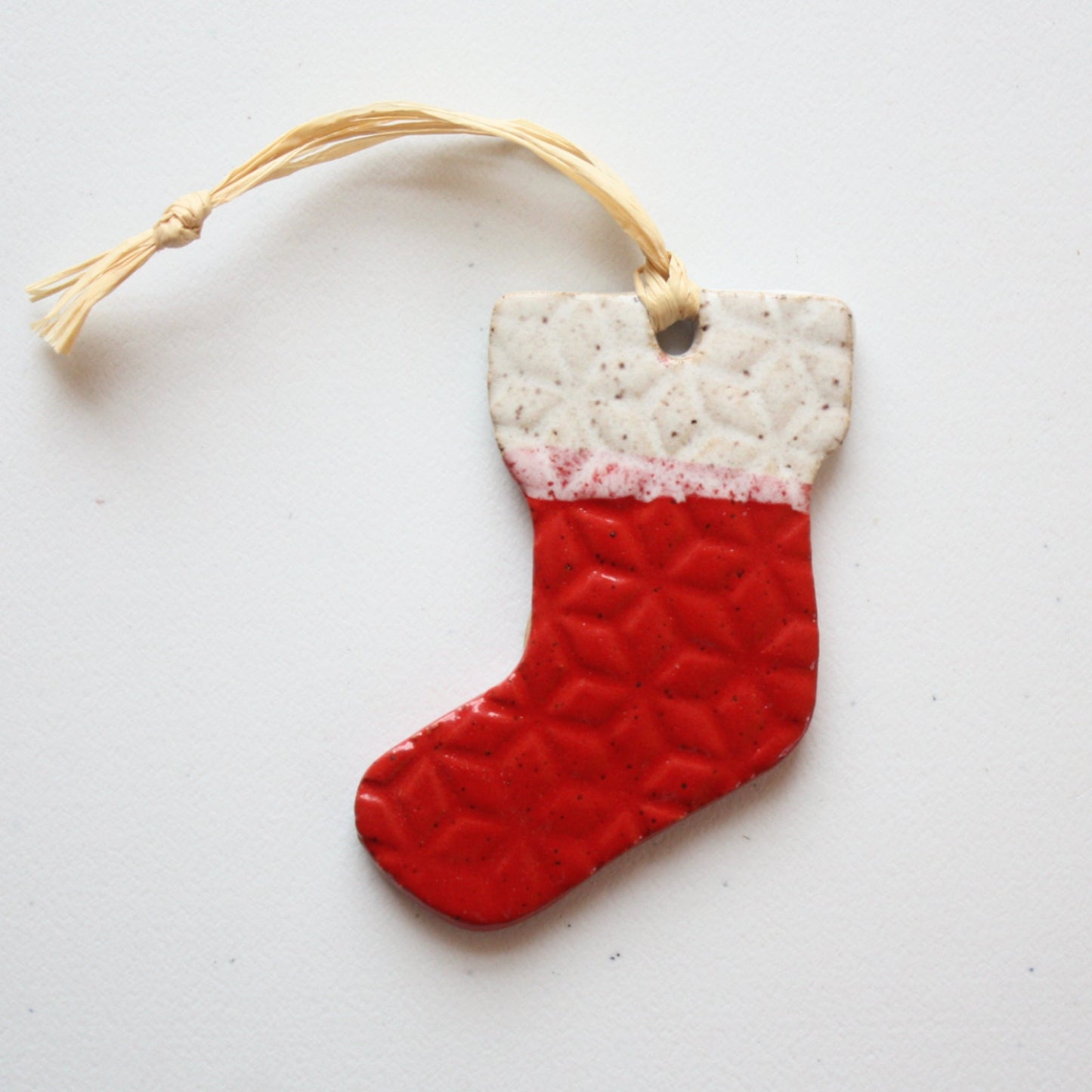 Handmade Ceramic Stocking Ornaments - Made in the USA