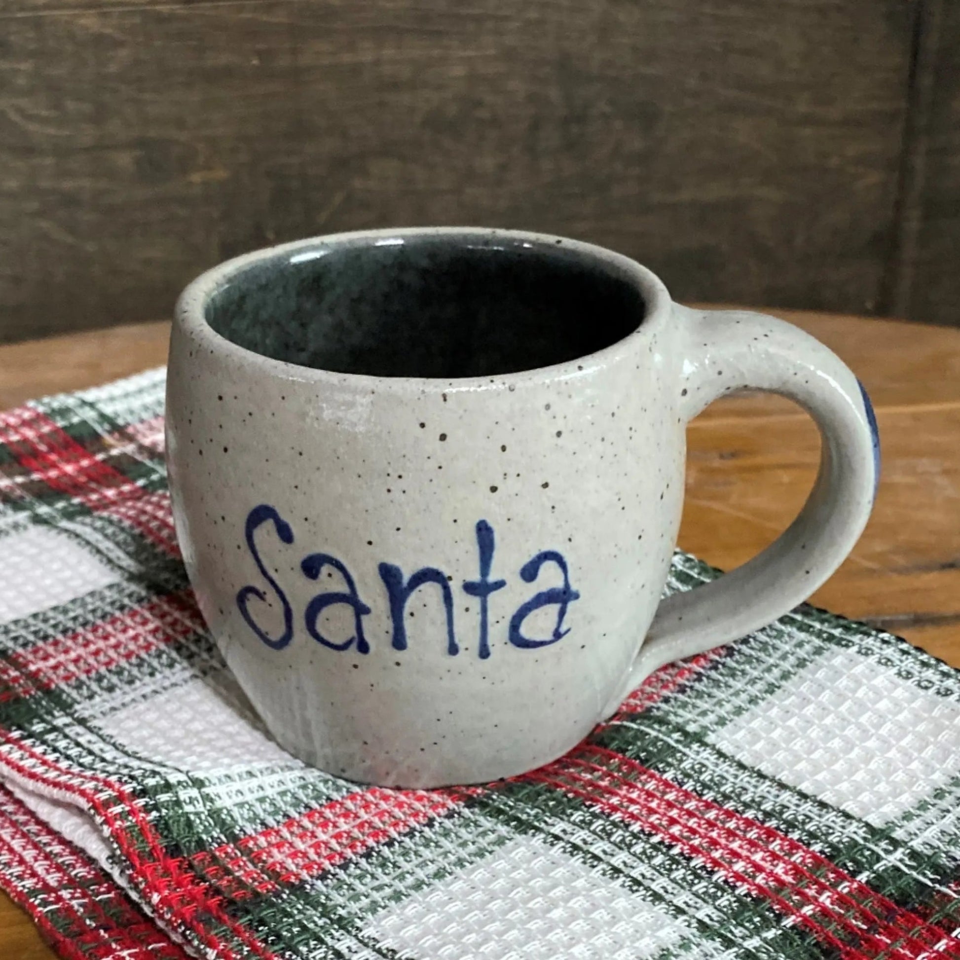Santa's Pottery Cocoa Mug - Made in the USA
