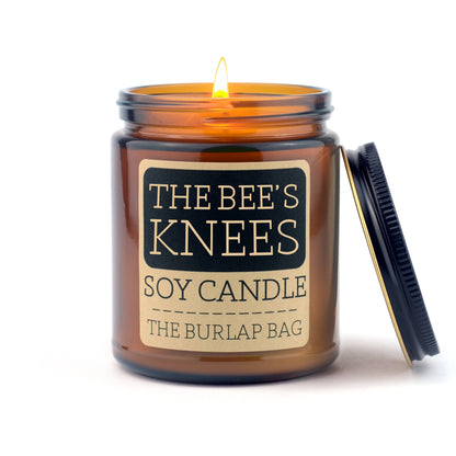 The Burlap Bag Soy Candle - The Bee's Knees - Made in the USA