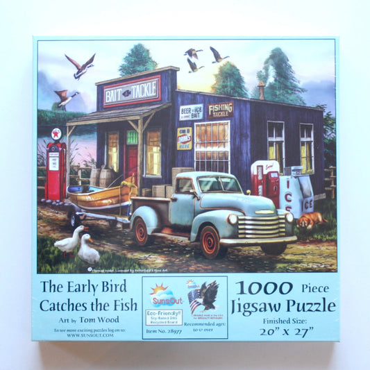 The Early Bird Catches the Fish Puzzle - Made in the USA