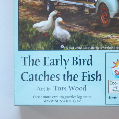 The Early Bird Catches the Fish Puzzle - Made in the USA