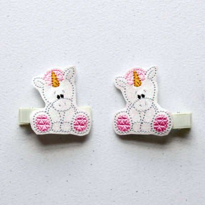 Hair Clips - Unicorns - Made in the USA
