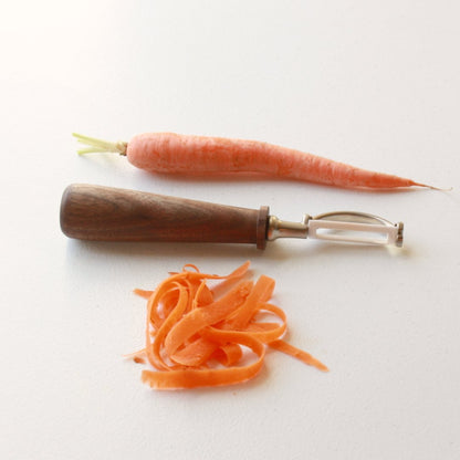 Artisan Hardwood Vegetable Peeler with Ceramic Blade - Made in the USA