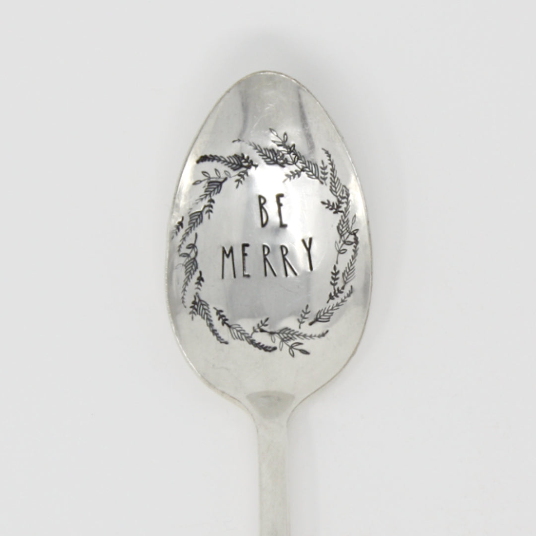Vintage Spoons - Be Merry - Made in the USA