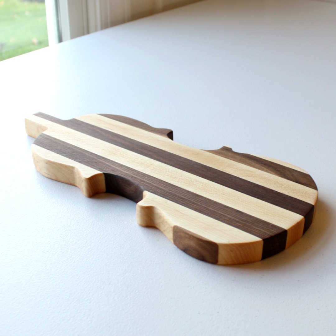 Violin Cutting Board and Charcuterie Board - Made in the USA