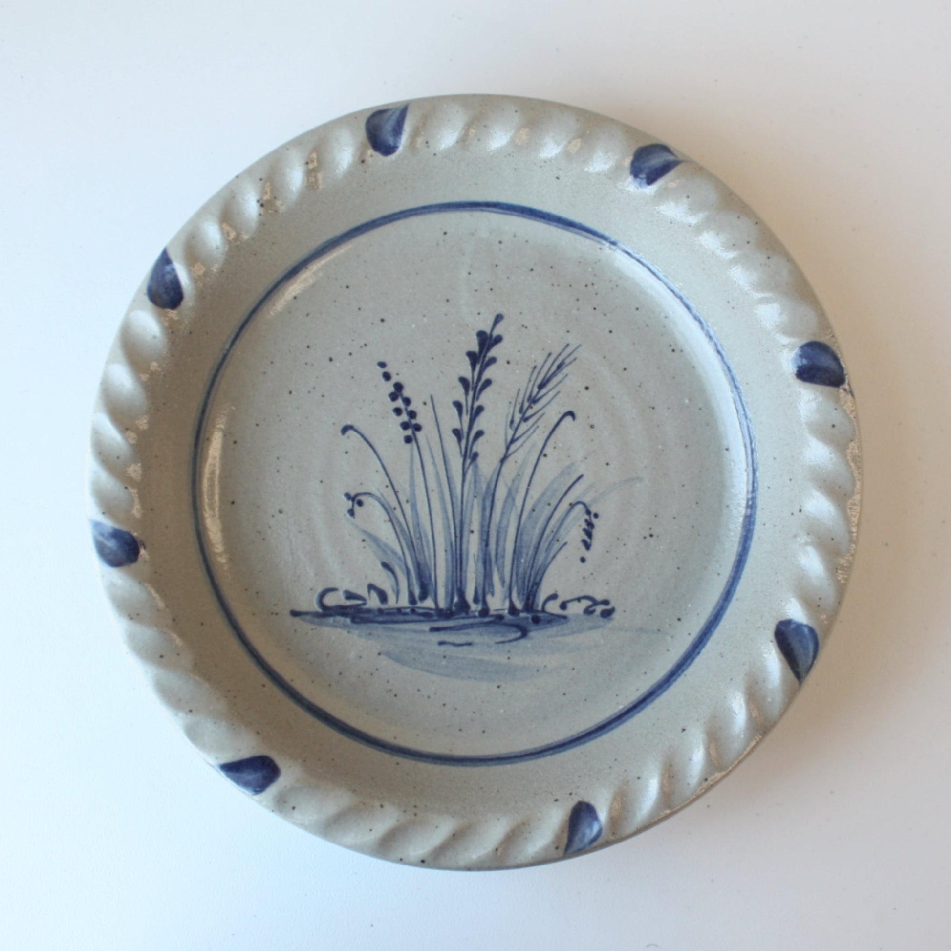 Wildflower Hand Painted Pottery Pie Plate - Made in the USA