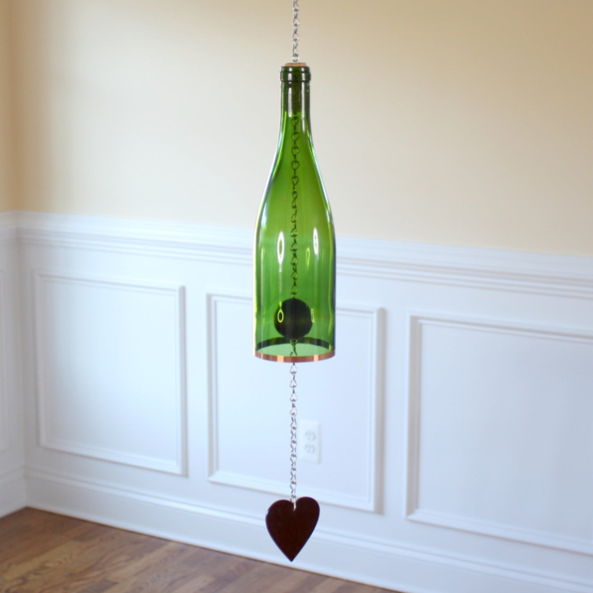 Wine Bottle Wind Chimes - Made in the USA
