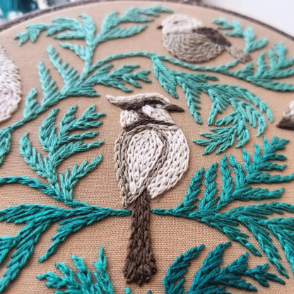 Embroidery Kit - Winter Birds - Made in the USA