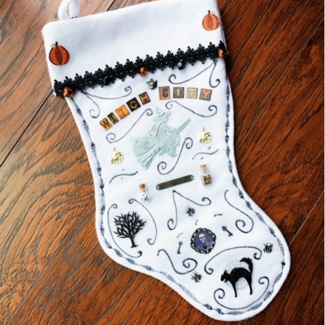 Witch City Christmas Stocking - Made in the USA