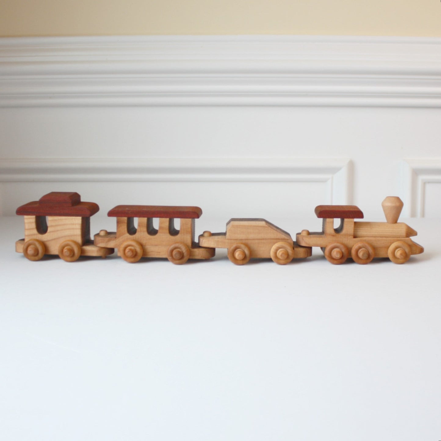 Wooden Toy Train Set - Made in the USA