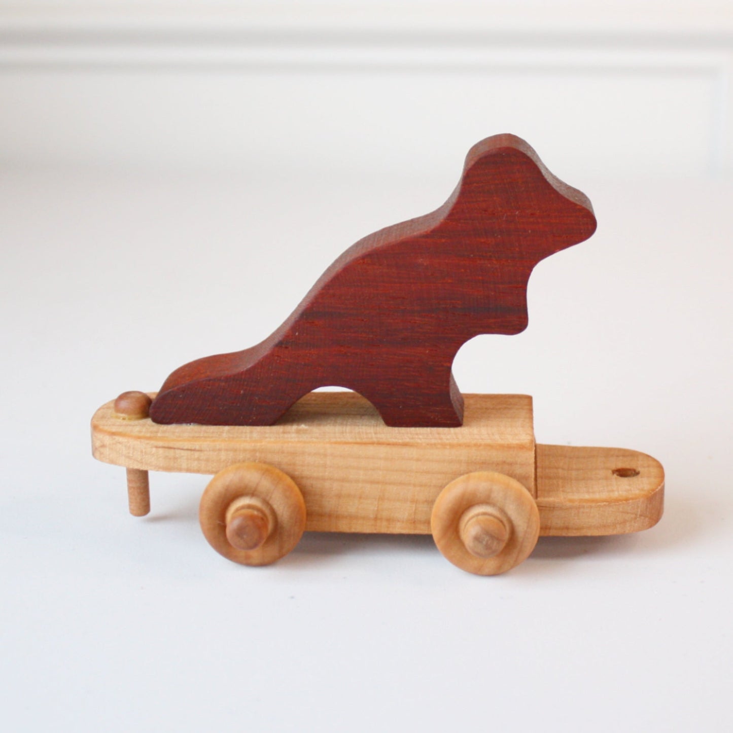 Wooden Toy Zoo Train Set - Made in the USA