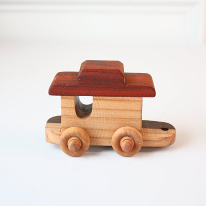 Wooden Toy Zoo Train Set - Made in the USA