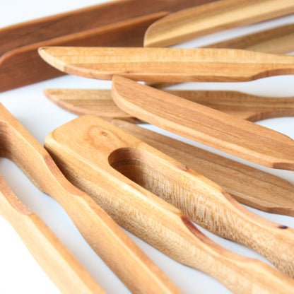 Handmade Wooden Toast Tongs - Made in the USA