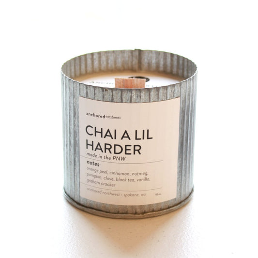 Wood Wick Soy Candle - Chai a Little Harder - Made in the USA