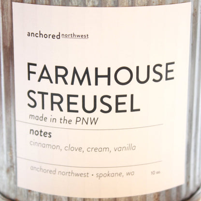 Wood Wick Soy Candle - Farmhouse Streusel - Made in the USA