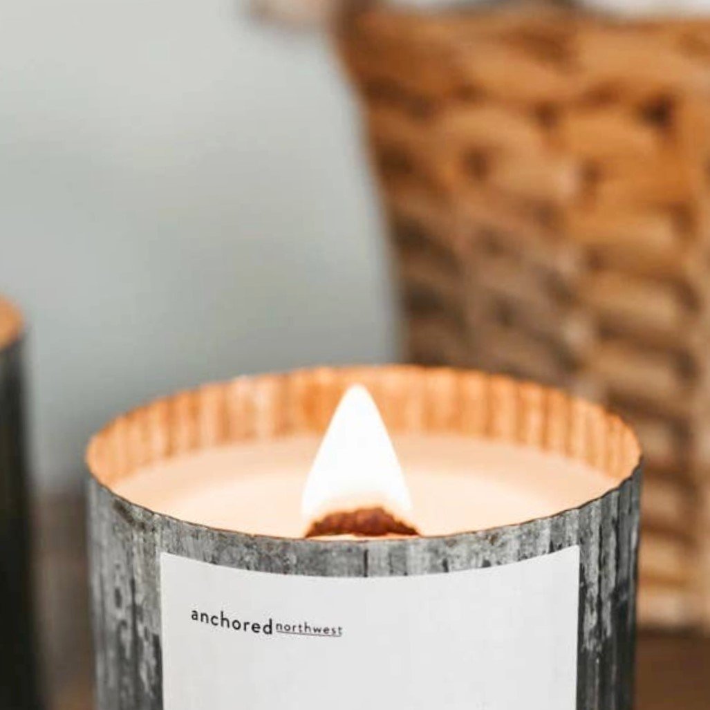 Wood Wick Soy Candle - Apples and Maple Bourbon - Made in the USA