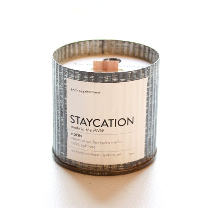 Wood Wick Soy Candle - Staycation - Made in the USA