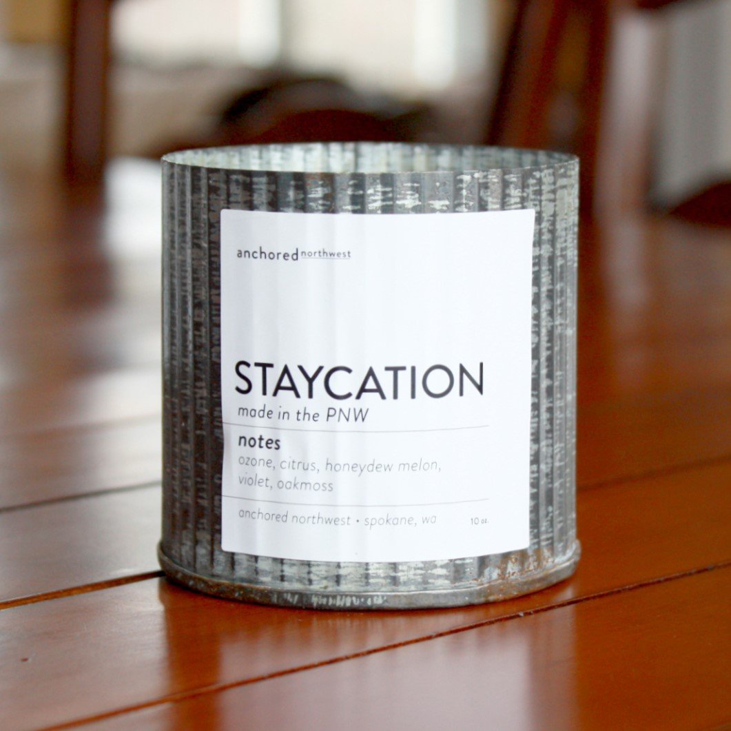 Wood Wick Soy Candle - Staycation - Made in the USA